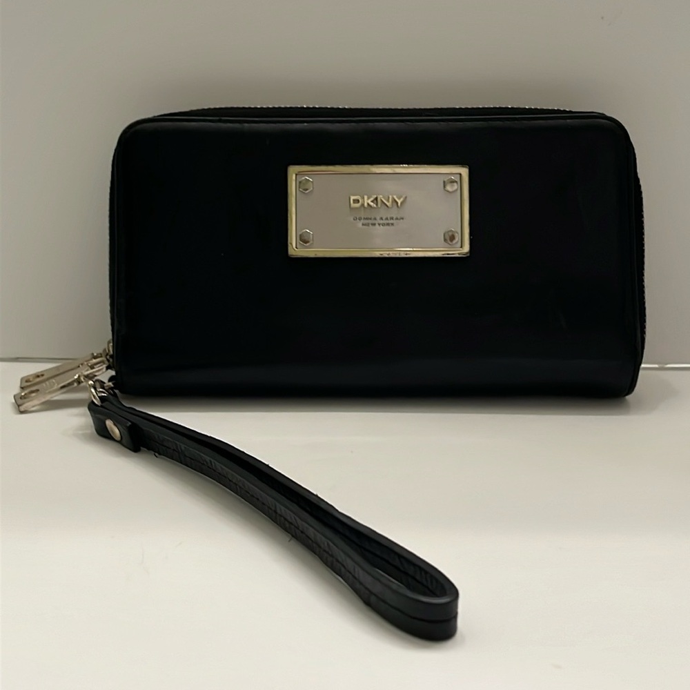 DKNY Black Wristlet Wallet